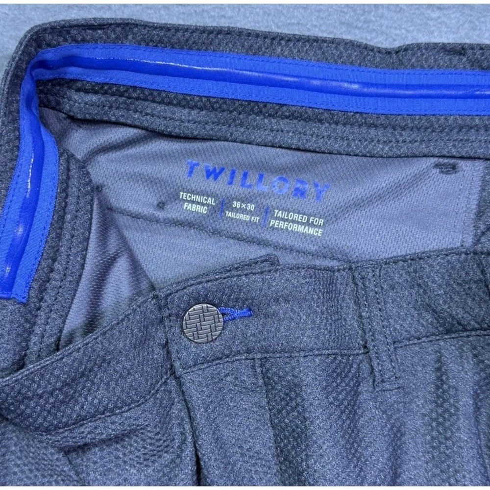 Twillory Pants Mens 36x29 Performance Technical Fabric Textured Tapered Modern - Picture 2 of 9